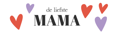 Wijnkist hartjes paars rood Moederdag