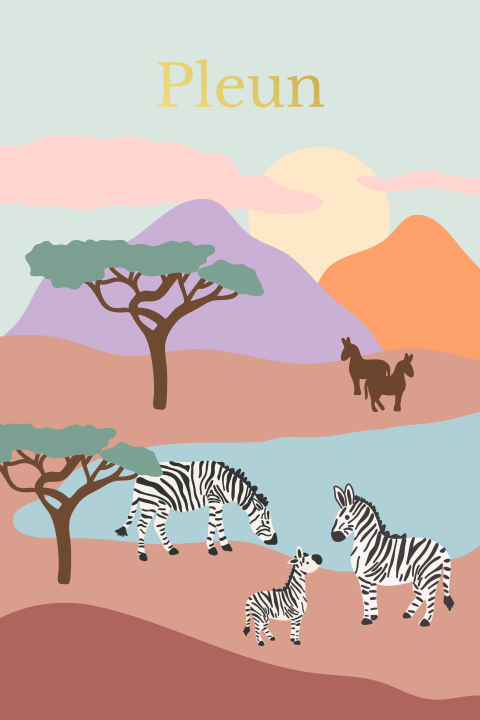 Geboortekaartje zebra