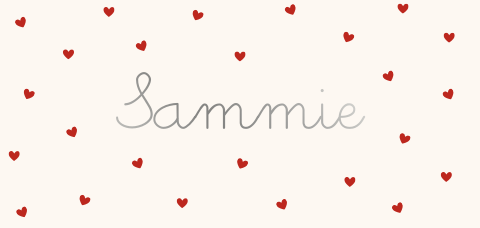 Geboortekaartje Hartjesprint zilverfolie