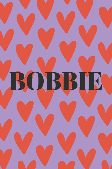 Raamsticker Bobbie