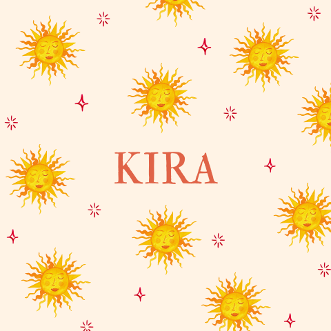 Geboortekaartje Zon Print Kira