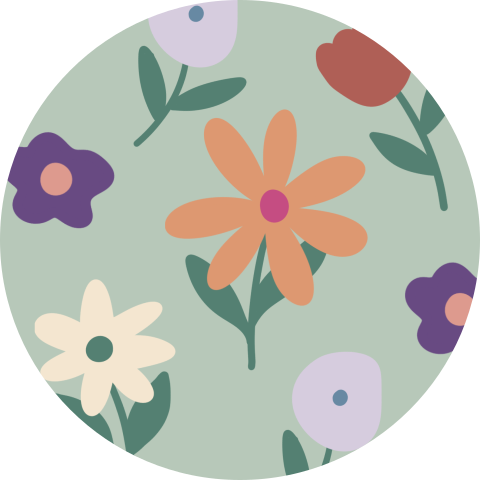 Sluitzegel Bloemen groen