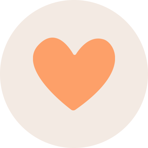 Sluitzegel hartje oranje
