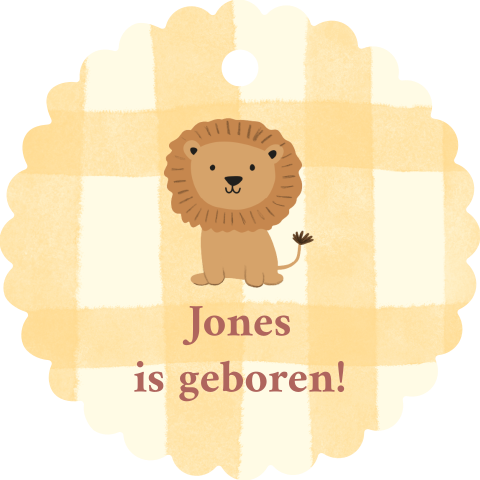 Label 45x45mm Jones