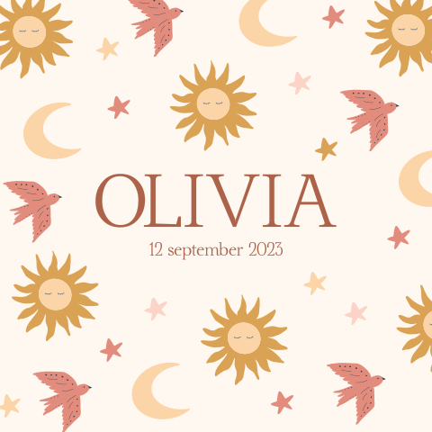 Raamsticker Olivia