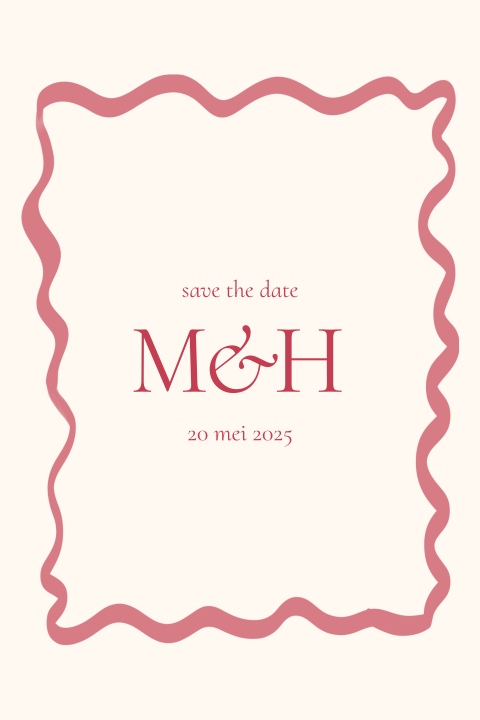 Trouw Save the date kringelrand