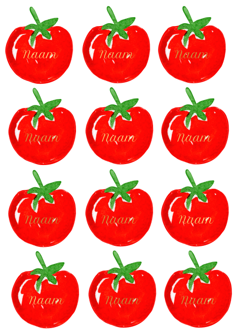 Naamkaartjes Mediterraans Tomaten Sofia Jasper 
