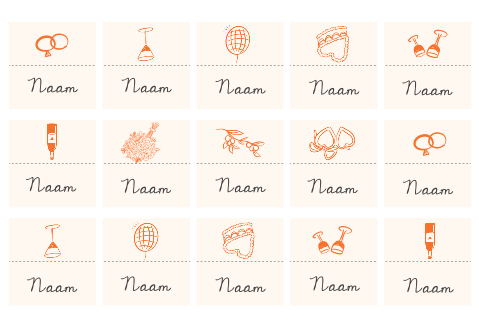 Naamkaartjes Sanne Dave