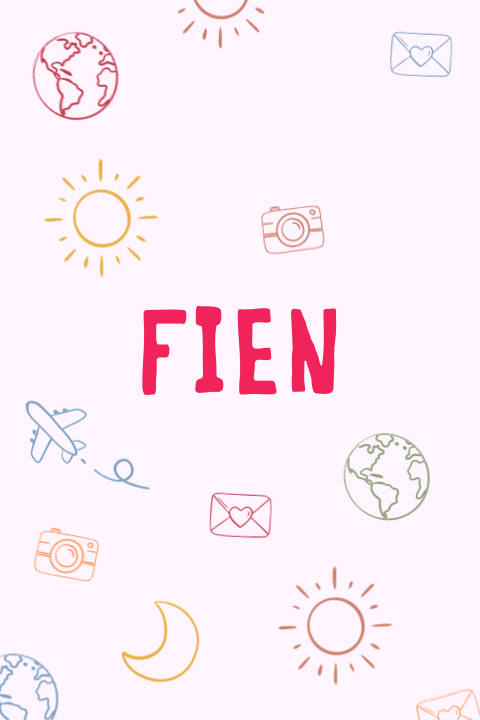 Geboortekaartje baby doodles wereld gekleurd Fien