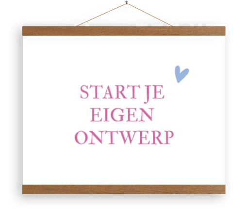 Canvasposter liggend eigen ontwerp