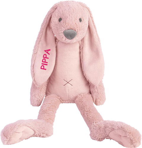 Knuffel Happy Horse konijn oudroze met naam