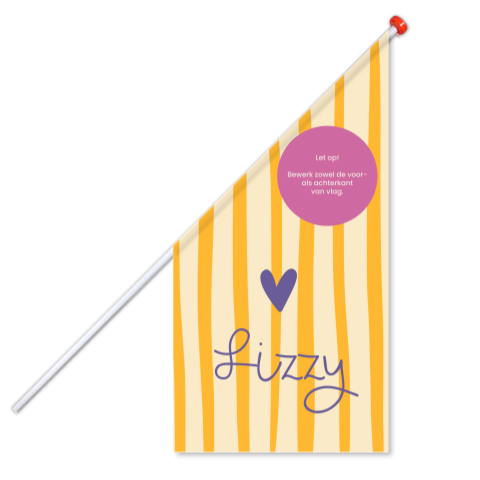 Geboortevlag Gele Strepen Lizzy