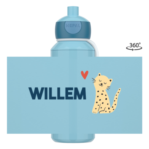 Mepal Pop-up Drinkfles Luipaard Willem