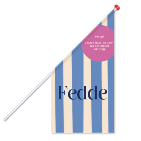 Geboortevlag Streepjes