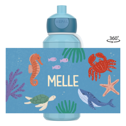 Mepal Pop-up Drinkfles Zeedieren Melle
