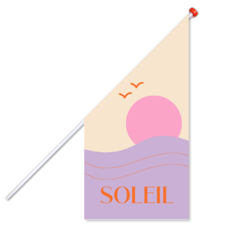 Geboortevlag zonsondergang