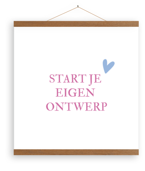 Canvasposter vierkant eigen ontwerp
