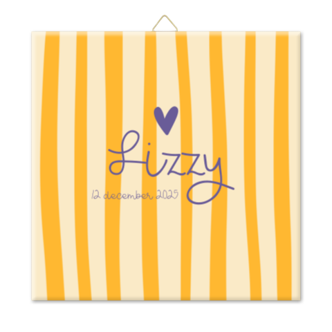 Tegeltje Gele Strepen Lizzy