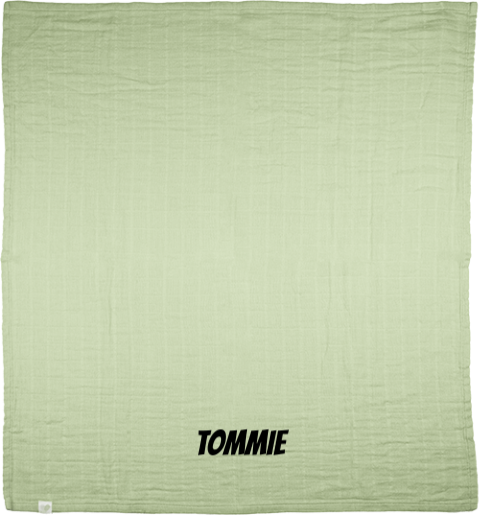 Hydrofiele doek met naam groen