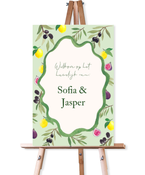 Welkomstbord Italie Print Sofia & Jasper