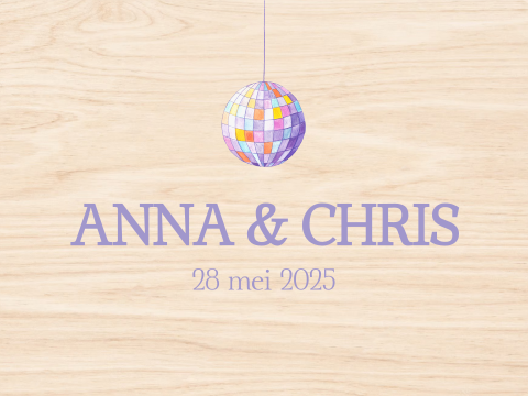 Memorybox bruiloft Anna Chris