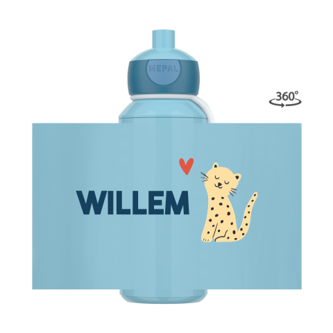 Mepal Pop-up Drinkfles Luipaard Willem