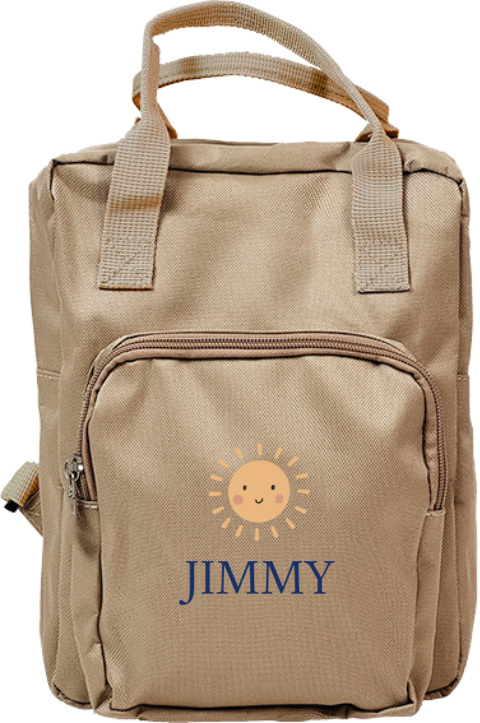 Rugzak Classic Zand Groot Zonnetje Jimmy