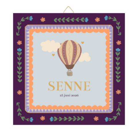 Tegeltje Senne luchtballon