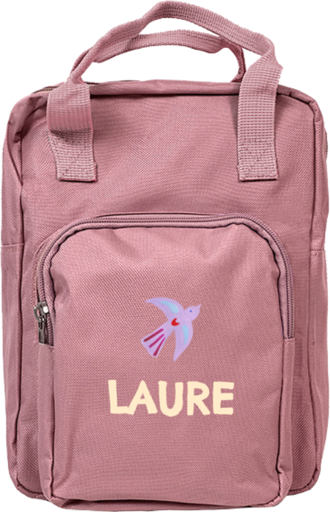 Rugzak Classic Vogel roze Laure