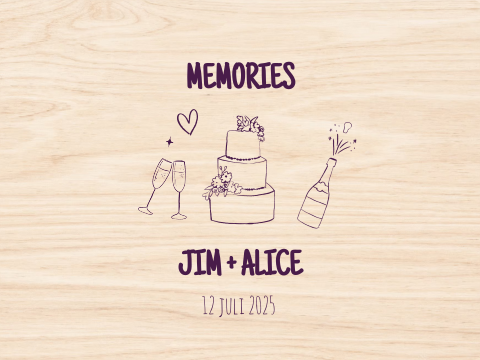 Memorybox bruiloft Jim Alice