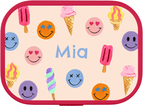 Mepal Broodtrommel Smileys Ijsjes Mia