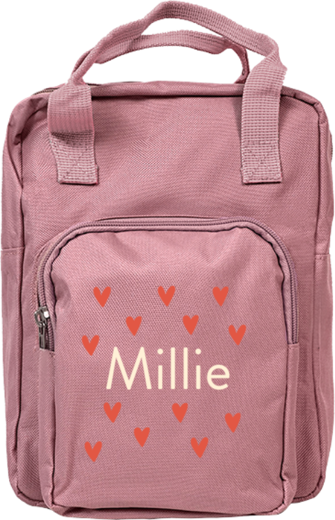Rugzak Classic Oudroze Klein Hartjes Millie