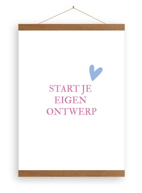 Canvasposter staand eigen ontwerp 