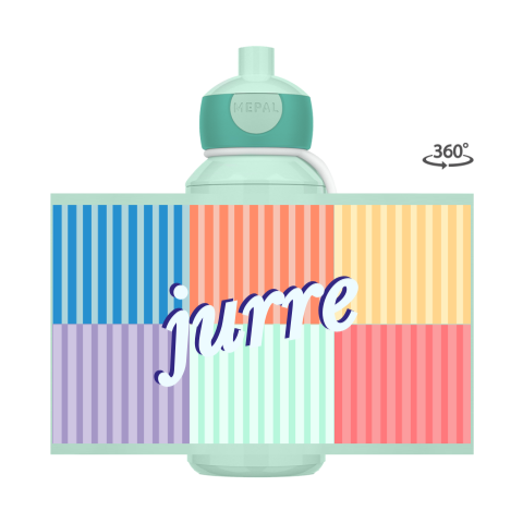 Mepal Pop-up Drinkfles Streepjes Jurre