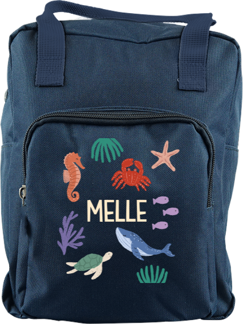 Rugzak Classic Blauw Klein Zeedieren Melle
