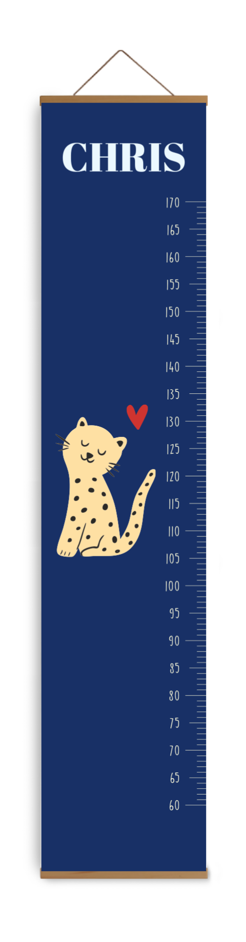 Groeimeter Luipaard blauw Chris