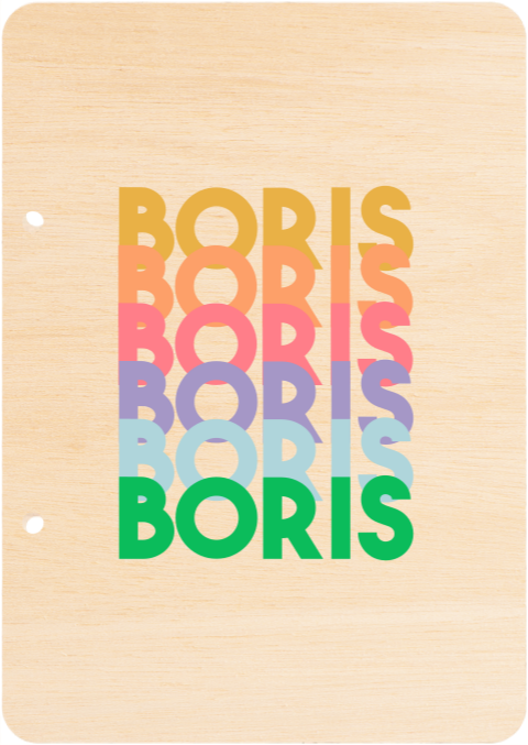 Bewaarbundel geboortekaartjes Boris