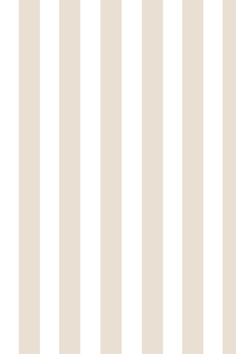 Geboortekaartje kalkpapier achterkaart beige streep met foliedruk hartjes