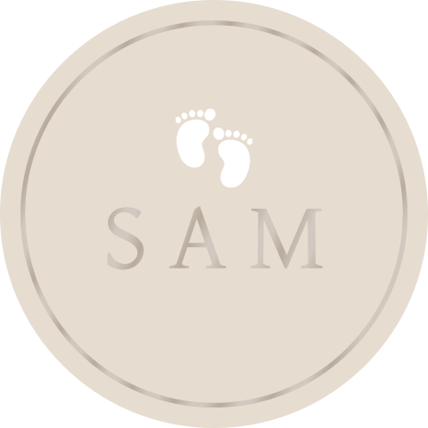 Stickervel | Subtiel kader lijn met voetjes