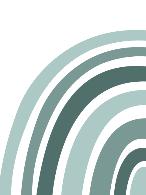 Poster regenboog groentinten