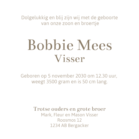 Kaart binnenkant