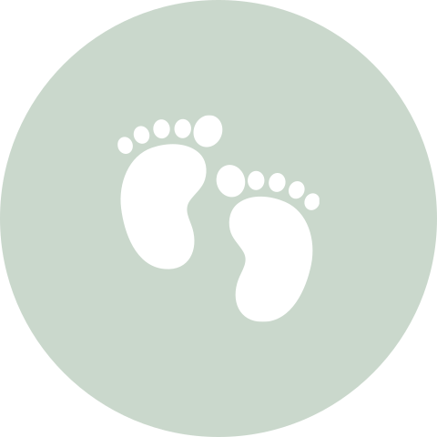 Sluitzegel met voetjes mint groen