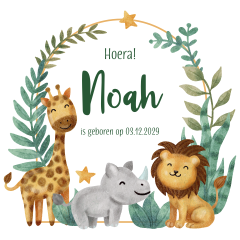 Tuinbord met bijzondere vorm in jungle stijl