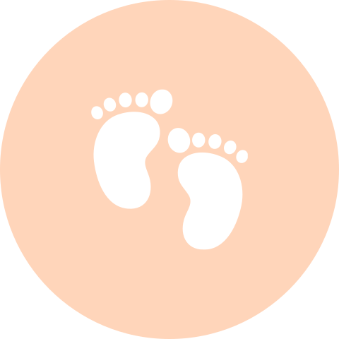 Sluitzegel met voetjes oranje