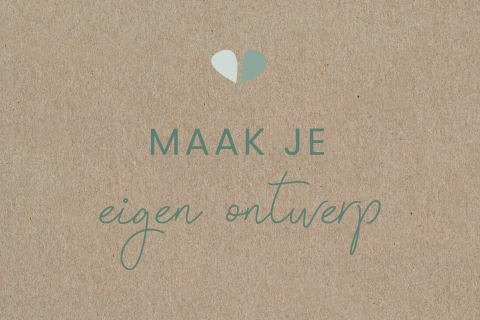 Kraft kaart rechthoekig - enkel liggend