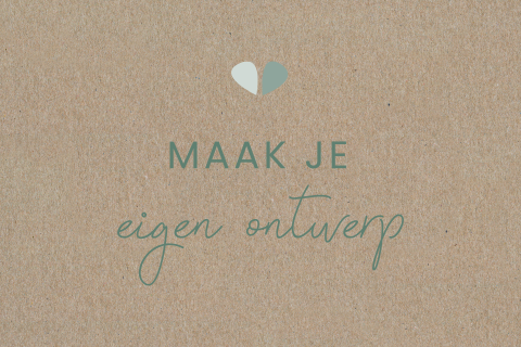 Kraft kaart rechthoekig - dubbel liggend