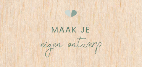 Houten kaart langwerpig - enkel liggend