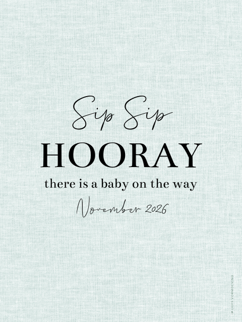 Wijnetiket | 4 stuks Sip Sip HOORAY!