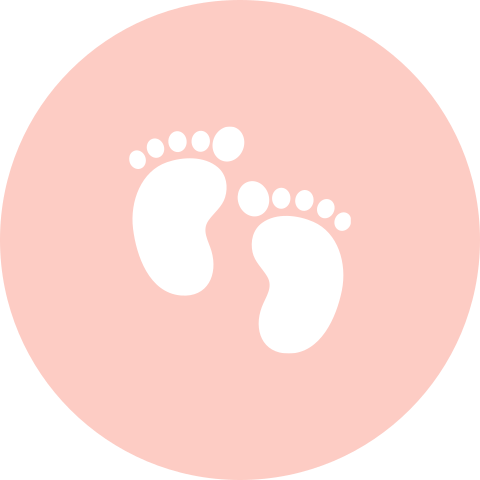 Sluitzegel met voetjes roze