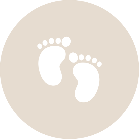 Sluitzegel met voetjes taupe